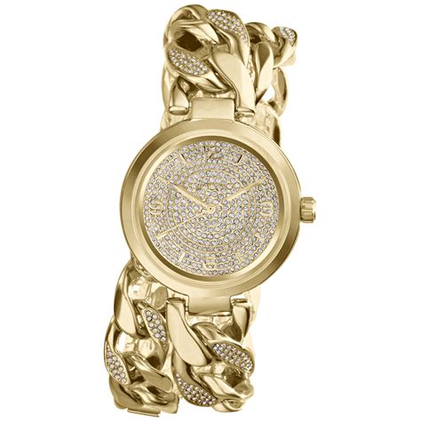 michael kors gold link bracelet watch